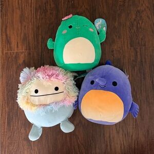 Lot of 3 Squishmallows: NWT